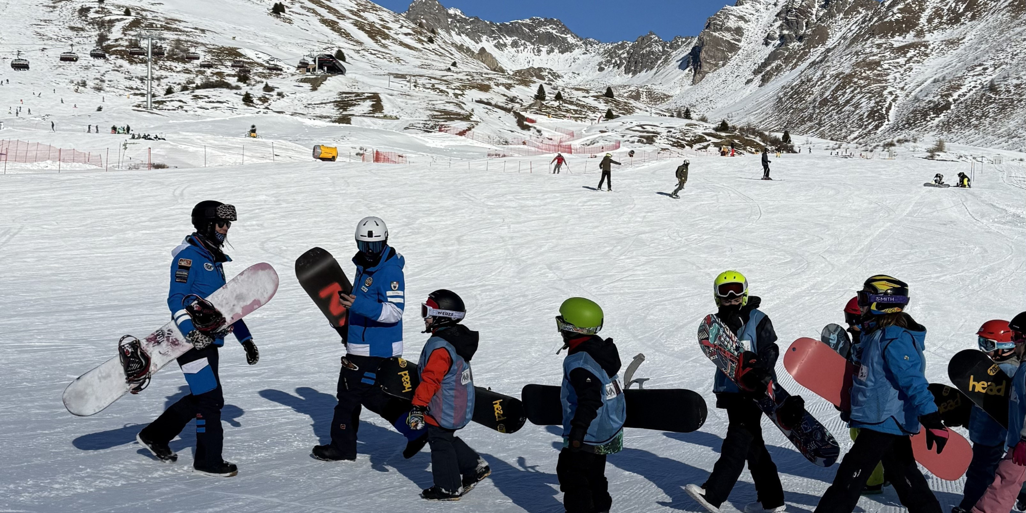 Corsi di snowboard per bambini al Passo del Tonale